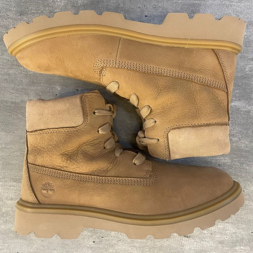 TIMBERLAND WOMEN'S ROWAN WAY 6 INCH LACE BOOT MEDIUM BROWN NUBUCK A42F8-EM5